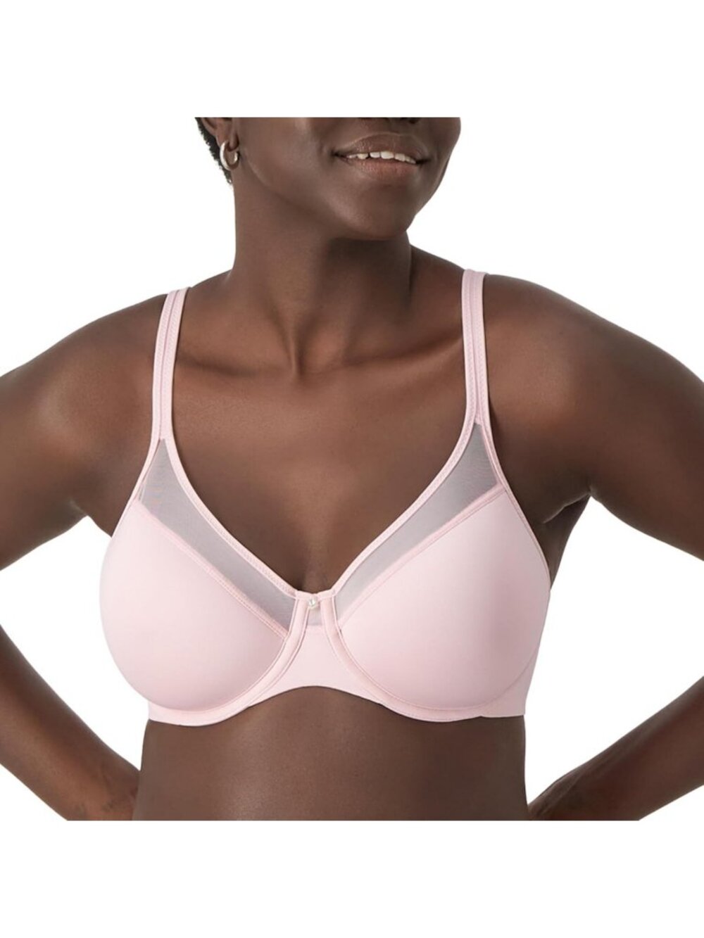 Ultra-Light Underwire T-Shirt Bra for Women - Smoothing Spacer Design, Comfort